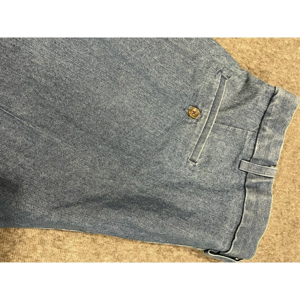 Haggar Jeans Mens 42x30 Blue Denim‎ Pleated Straight Leg Classic NEW WITH TAGS!!